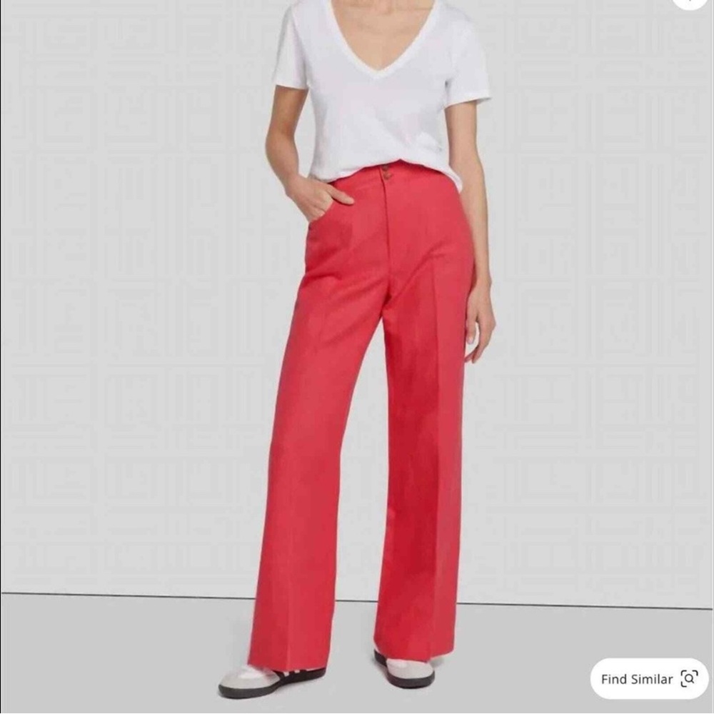 NWOT 7 For All Mankind Coral Wide-Leg Pants